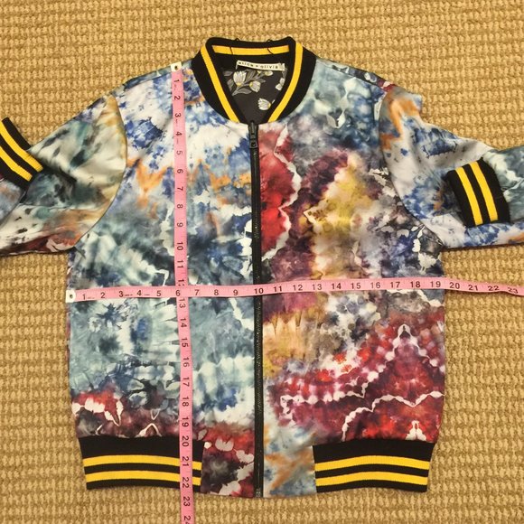 Alice + Olivia Multicolor Bomber Jacket - Picture 4 of 11